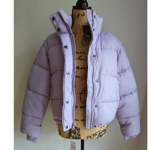 Hollister Gilly Hicks Convertible Multiway Puffer Jacket. Sz S Retail $169 - Picture 3 of 11